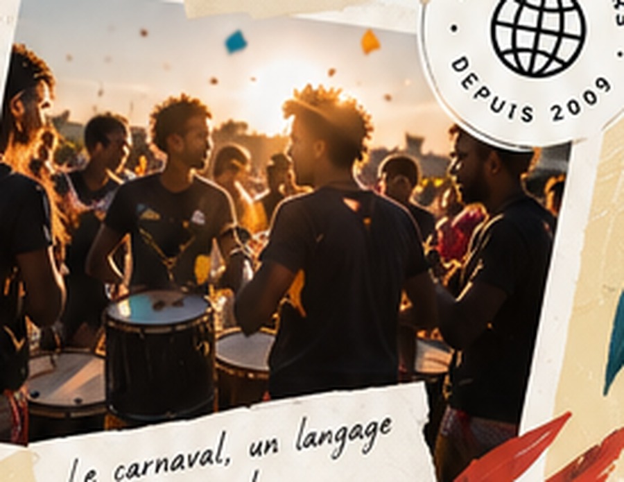Percussions et ambiance de fête, illustration