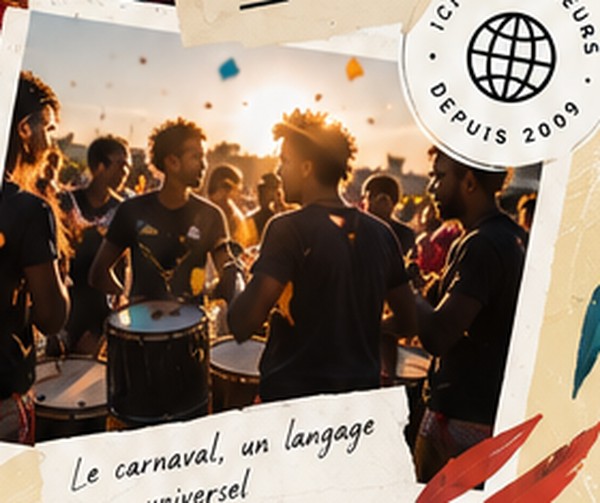 Ambiance de préparation carnavalesque, illustration