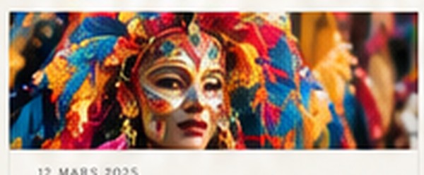 Visuel carnavalesque coloré